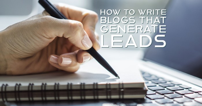 Using Blogging to Generate Leads